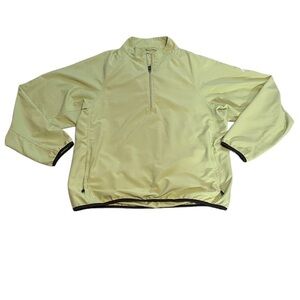 Adidas Green quarter zip Windbreaker Size XL